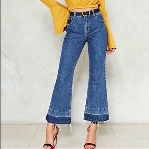 Nasty Gal “Just letting my Flare down” Jeans